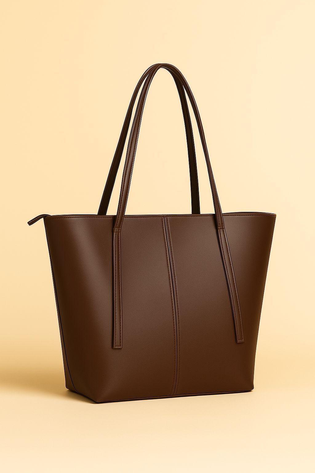 Girl's Rexine Plain Tote Bag - My Bags Story