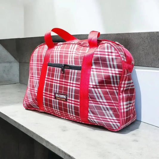 Multipurpose 1 Pc Red Duffle Bag for Travelling My Bags Story