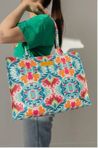 Girl's Canvas Printed Tote Bag