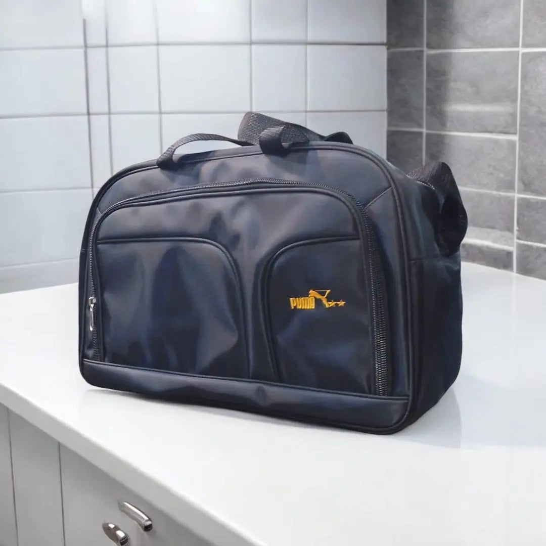 1 Pc Travelling Hand Carry Duffle Bag - Black Nylon My Bags Story
