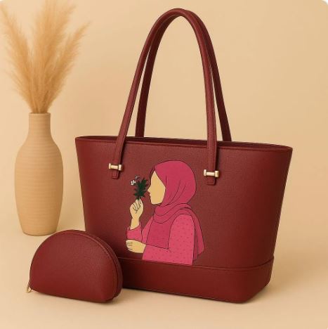 Women's PU Leather Plain Hand Bag Set My Bags Story