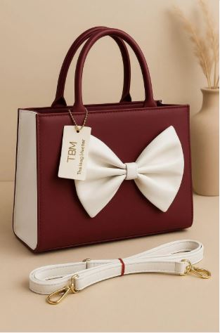 Women's PU Leather Plain Hand Bag My Bags Story