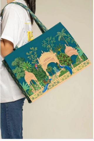 Girl's Canvas Printed Tote Bag