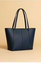Women's PU Leather Plain Tote Bag - My Bags Story