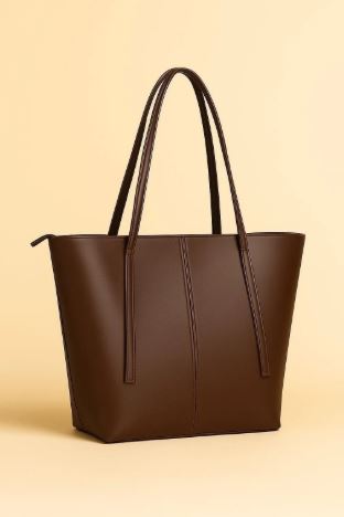 Girl's Rexine Plain Tote Bag
