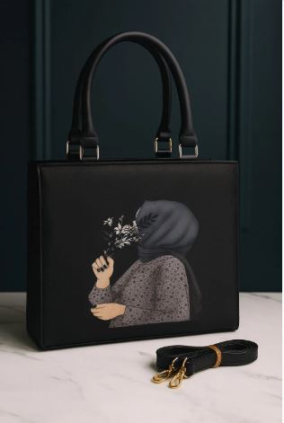 Stylish Women's Canvas Tote Bag - 1 Pc, Printed Design - My Bags Story