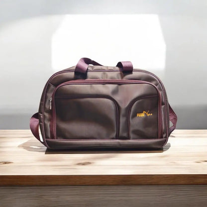 Travelling Hand Carry Duffle Bag - 1 Pc, Multipurpose & Foldable in Brown My Bags Story