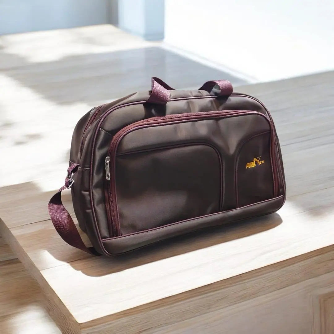 Travelling Hand Carry Duffle Bag - 1 Pc, Multipurpose & Foldable in Brown My Bags Story